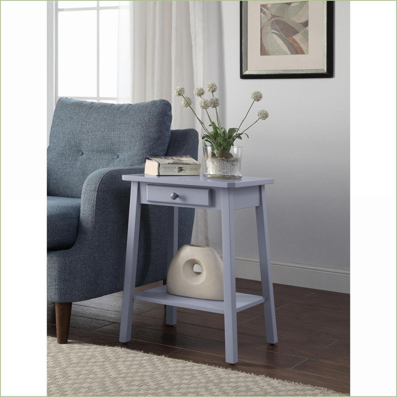 Table basse Kaife Rangement utilitaire pour le salon, Gris