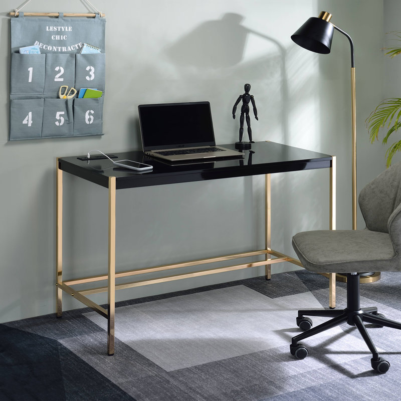 Bureau d'écriture Bristyn, Noir, H 30,5 po x l 42,5 po x P 20,5 po