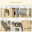 Cozy-House Cat Tree for Indoor Cats with Pillow-Covered Perches