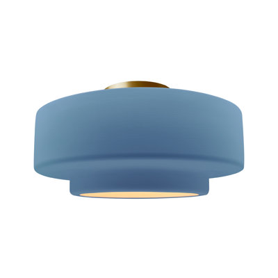 Dottie Ceramic LED Semi Flush Mount