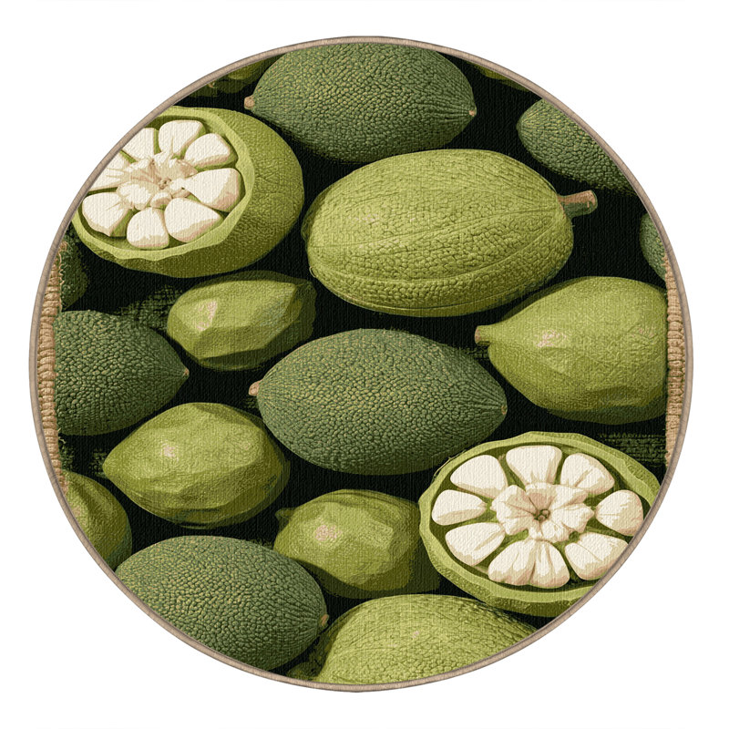  Tapis lavable Cherimoya, Rond 5 pi