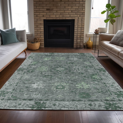 Tapis intérieur / extérieur Xhevrie lavable à la machine