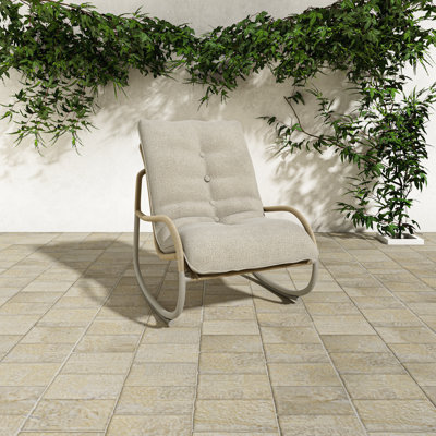 Chaise berçante d'extérieur Lyra - beige