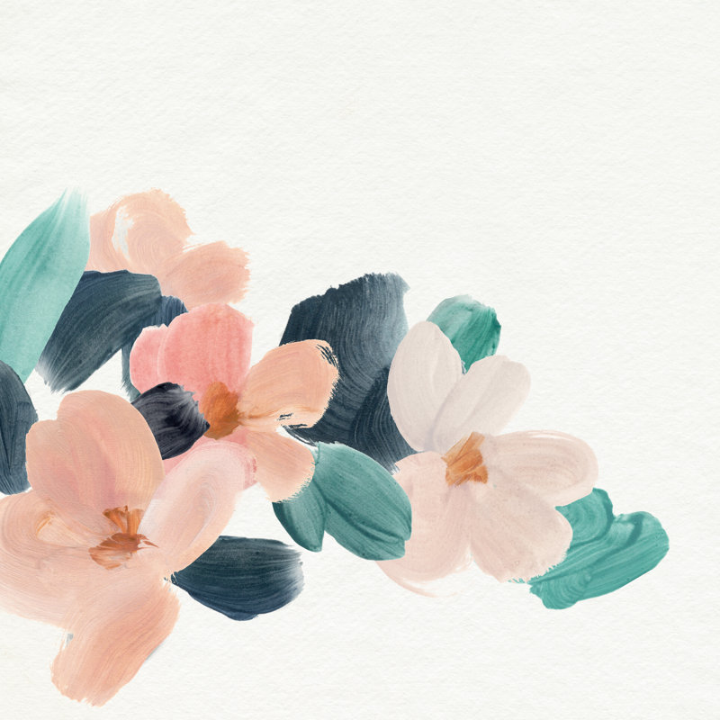 Brushed Petals I by Annie Warren - Wrapped Canvas Print, 122cm H x 122cm W