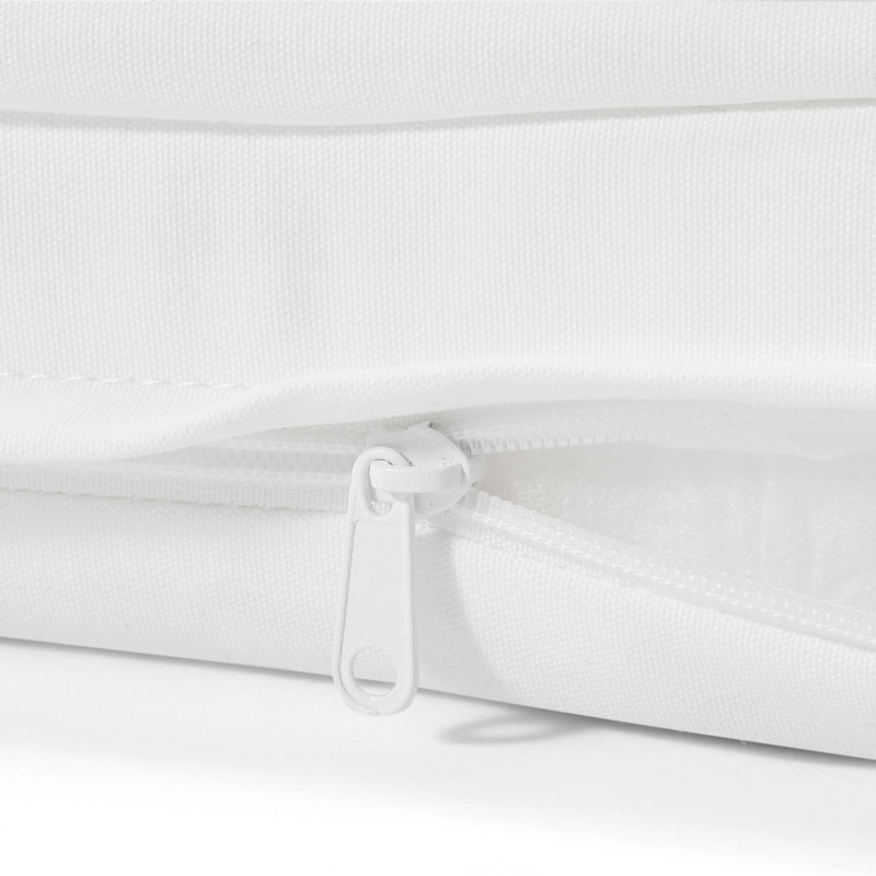 Coussin de siège et de dossier Adirondack de 2,5 po de diamètre Vinnie, Blanc