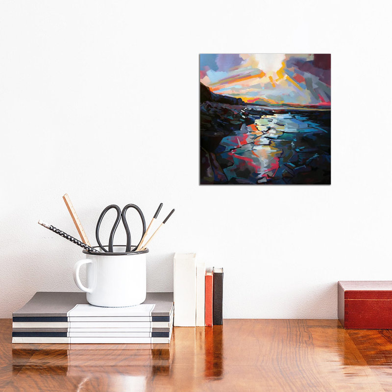 Sunlit Rocks At Tullaghan by Kevin Lowery - Wrapped Canvas Painting, 30.48 cm H x 30.48 cm W