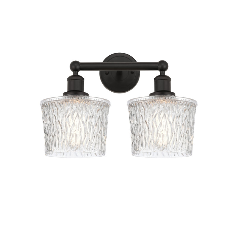 2 - Light Dimmable Vanity Light, Oil Rubbed Bronze, 12" H x 34.5" W x 8.25" D