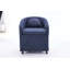 Ensemble de 1 fauteuil de salle à manger en chenille avec coussin de dossier et roues universelles-327394962