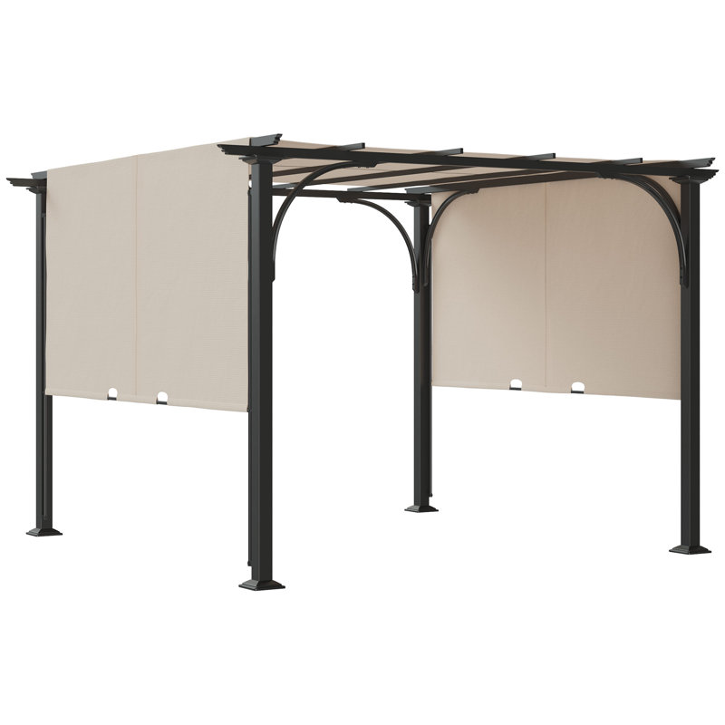Marjorie 3m x 3m Metal Pergola