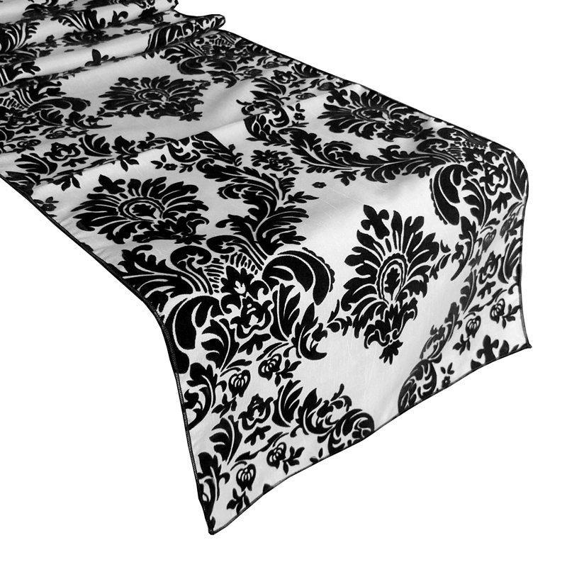 Batum, 144" x 12", Black/White
