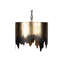 1 - Light Antique Golden Drum Pendant