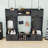 Luxurious Wood Hall Tree with Storage Drawers, Cabinet, Shoe Bench and 7 Hooks-1696154281