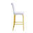 Versatile Modern Patio Bar Sets With Gold Metal And Glass For Kitchen