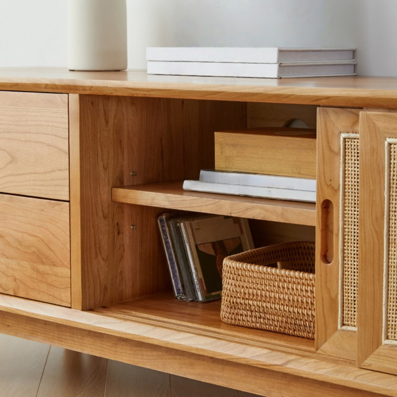 Modern Creative Solid Wood TV Stand