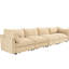 4 chenilles dans des tons de blé, avec tiroirs coulissants, croissant et enveloppant pour divers styles de décoration intérieure, intérieurs minimalistes modernes-2079728094