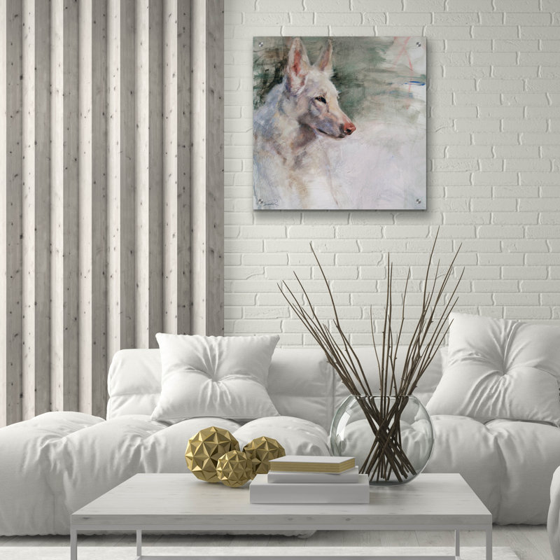 «White Shepherd Wonder» par Robert Campbell, H 24 po x l 24 po x P 0,2 po