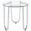 Ensemble de tables basses chromées 3 pièces