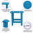 All-Weather Poly Resin Wood Adirondack Side Table-88681479