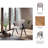 31" Astra Suede Wood Accent Chair in Ivory - Luxurious Faux Leather Home Seating Elegance