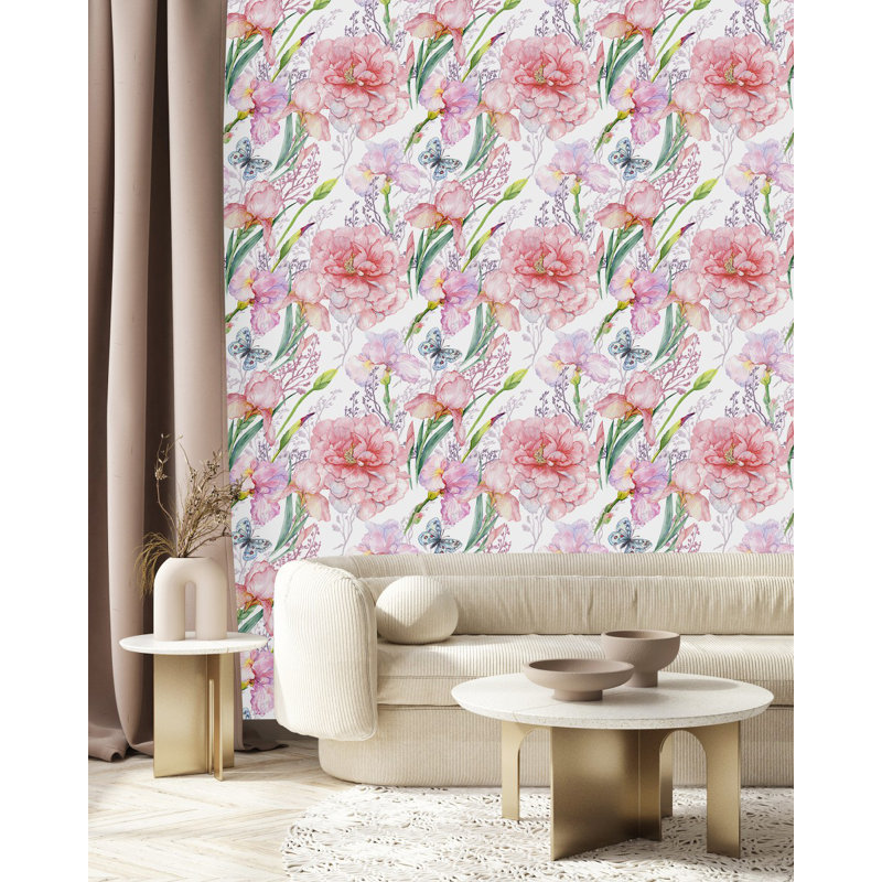 Carreau de papier peint l 25 po, L 2,08 pi x L 10,42 pi