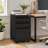 Bizoe 3-Drawer Mobile Steel File Cabinet with Lock and 5 Casters, Fully Assembled Except Wheels, Legal and Letter Hanging File Storage on Rolling Base for Home Office-508283945