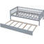Lit de jour simple avec lit gigogne et garde-corps gris - Améliorez votre chambre à coucher-1105995184-1105995185