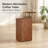 Premium Burl Walnut Veneer Cube Table with Height Adjustable Versatility