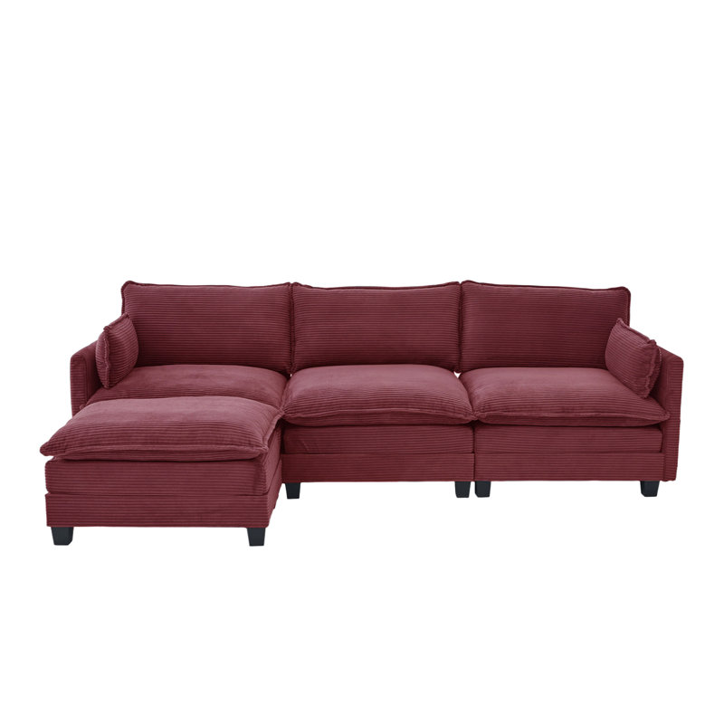 Canapé modulaire avec rangement 103 po Comfy Cloud Couch, Rose