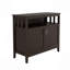 Buffet de cuisine avec buffet et armoire de service de couleur brune
