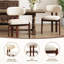 Chaise rembourrée en bois massif avec dossier ergonomique rembourré-817467210
