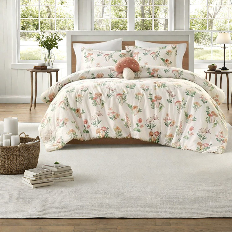 Ensembles de literie confortables multicolores, polyester hypoallergénique, style fantaisiste pour la maison