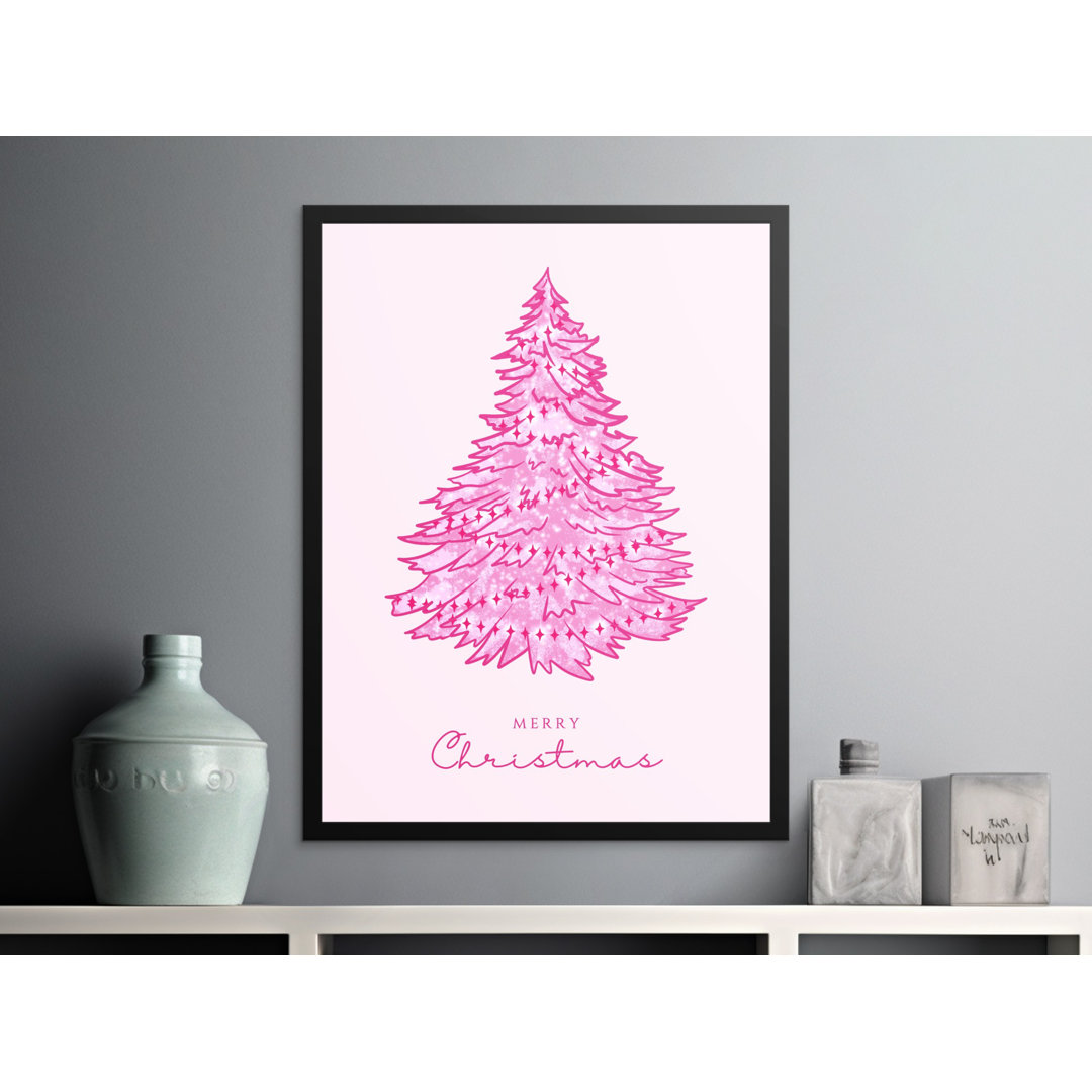 Pink Christmas Matte Poster