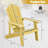 Weather Resistant HIPS Outdoor Adirondack Chair With Cup Holder-1752002607