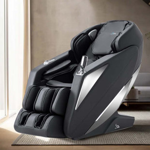 Fauteuil de massage inclinable chauffant en similicuir