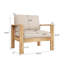 Ensemble de chaises d'extérieur avec coussins (ensemble de 2)