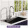 33Inch Topmount 18Gauge Stainless Steel Kitchen Sink With   Spring Neck Faucet