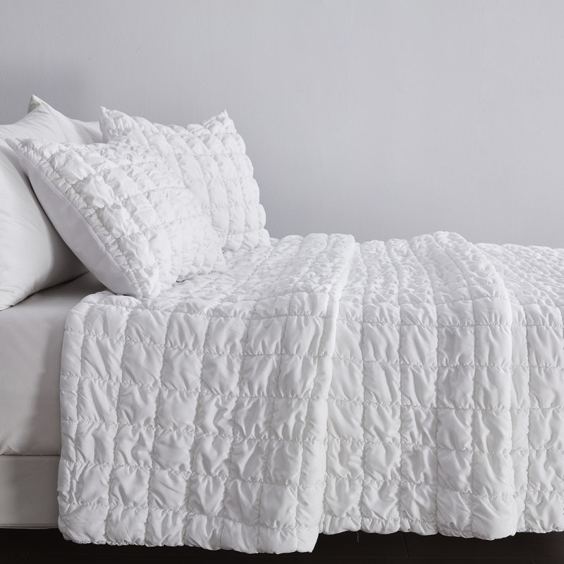 Ensemble de courtepointe Marshmallow, Blanc, Double / grand