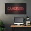 Art mural en métal Latitude Run «Cancled In Neon Red» par Luxe Portfolio-775046781