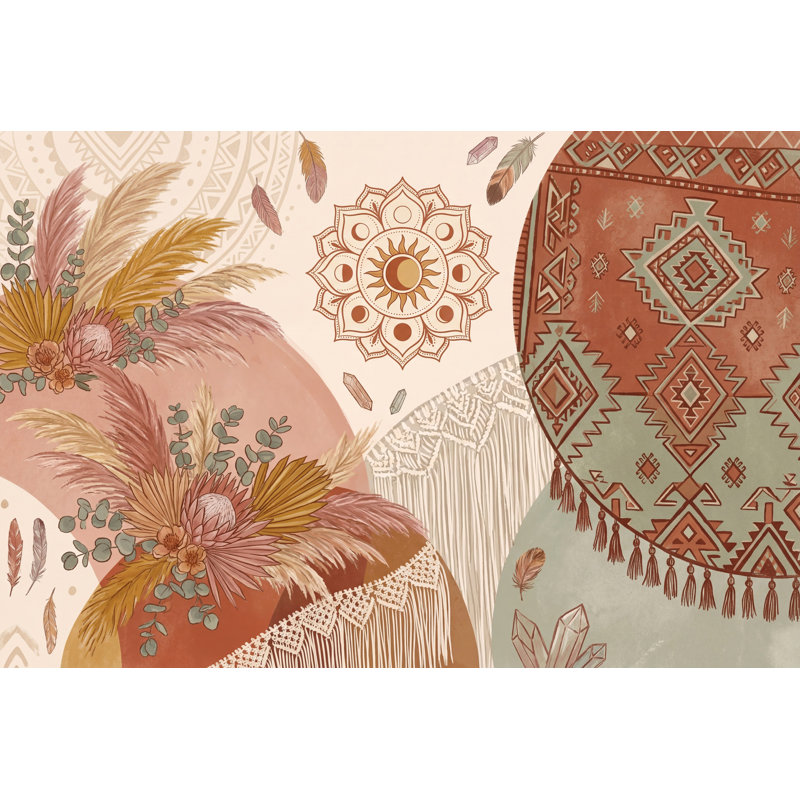 Décoration murale Boho, Non-Woven Nonpasted, 200 po x 120 po
