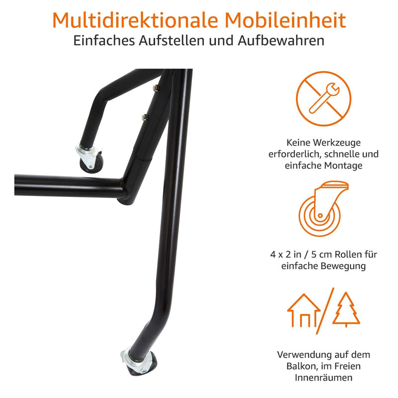 Alatorre 183.2cm Rolling Clothing Rack