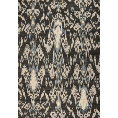 Jazz Handmade Wool Ikat and Damask Area Rug