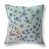 Motif floral turquoise