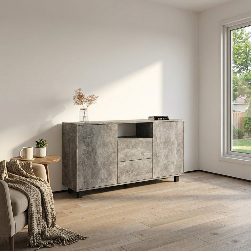 Buffet 67 po avec finition mate