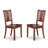 3 Piece Dining Set Contains a Square Dining Room Table and 2 Kitchen Chairs, Mahogany-1241398740-1290787140