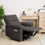 Fauteuil inclinable électrique Zero-Wall, étagère murale en tissu 31 po avec port USB-C, velours flocon de neige-1461813738