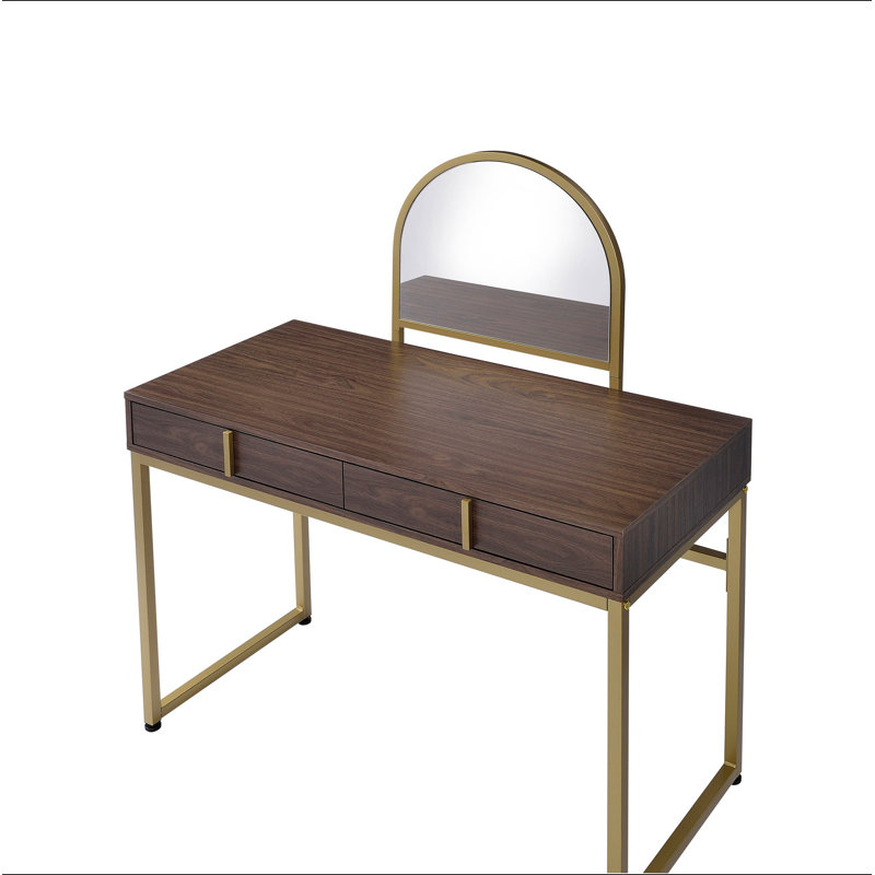 Bureau de coiffeuse avec miroir et plateau à bijoux Coleen
