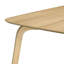 Rubberwood Rectangular Dining Table with Wood Base-1277603826