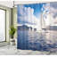 Ensemble de rideau de douche + crochets-44339972