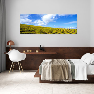 «Mustard Fields», Napa Valley, Californie, États-Unis, art contemporain de paysage floral abstrait