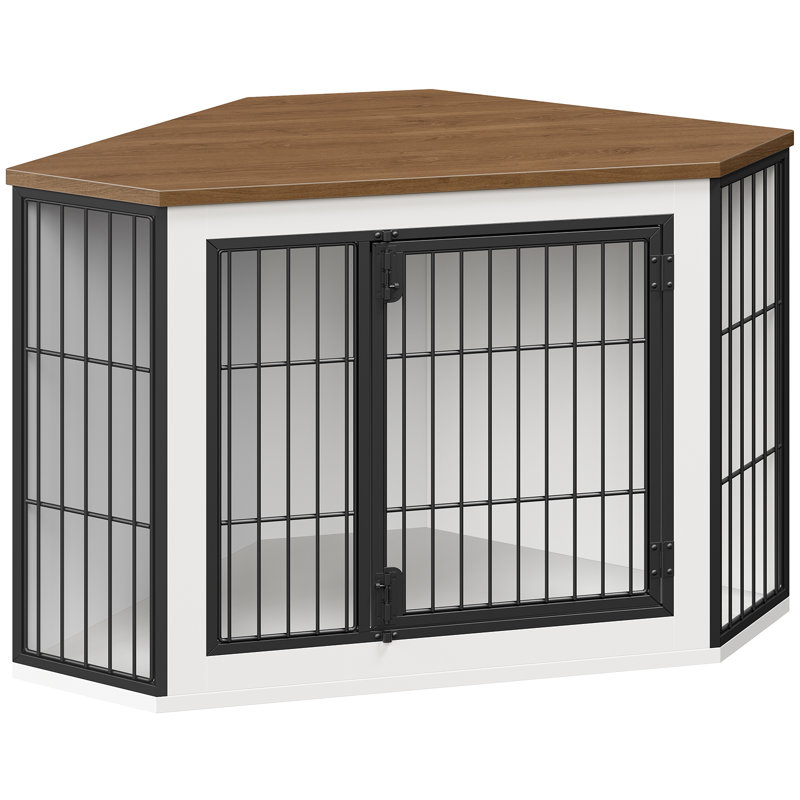 Farmhouse Corner Dog Crate Furniture